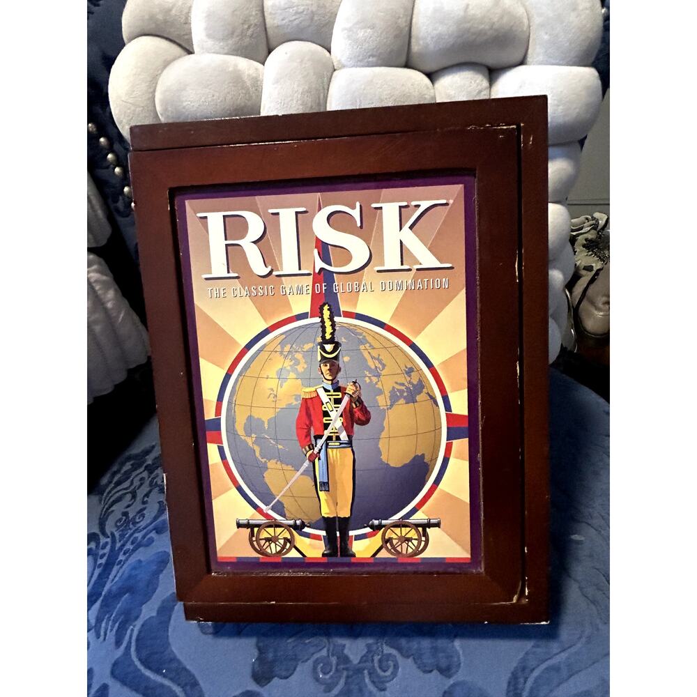 Game of Risk with Wooden Box - Vintage Games Collection